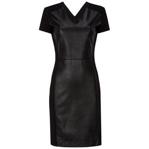 Great little leather dress. Add thick black tights to this look to keep in seasonal. Great with heels or boots. Dress by OUI (John Lewis) was £159 now £79.